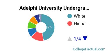 Adelphi Undergraduate Racial-Ethnic Diversity Pie Chart