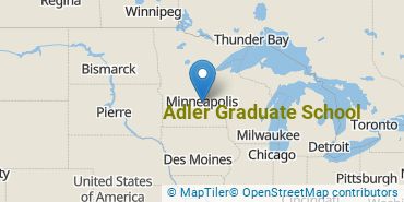 Location of Adler Graduate School
