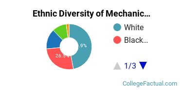 Ethnic Diversity of Mechanic & Repair Technologies Majors at Advanced Technology Institute