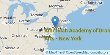 Location of American Academy of Dramatic Arts - New York
