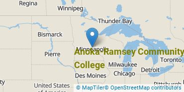 Location of Anoka-Ramsey Community College