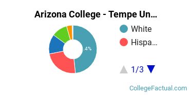 Arizona College - Tempe Undergraduate Racial-Ethnic Diversity Pie Chart