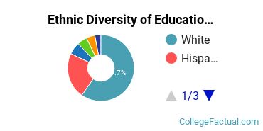 Ethnic Diversity of Education Majors at Arizona State University - Tempe