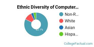 Ethnic Diversity of Computer & Information Sciences Majors at Arkansas State University - Main Campus