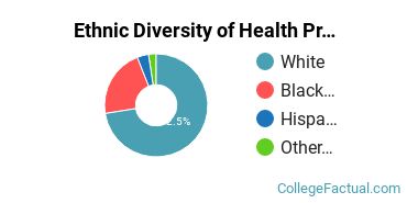 Ethnic Diversity of Health Professions Majors at Arkansas State University - Main Campus