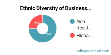Ethnic Diversity of Business Administration & Management Majors at Atlantis University