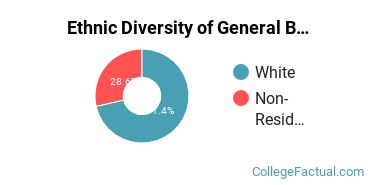 Ethnic Diversity of General Business/Commerce Majors at Auburn University at Montgomery
