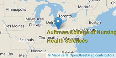 Location of Aultman College of Nursing and Health Sciences