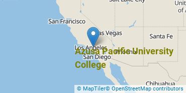 Location of Azusa Pacific University College