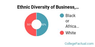 Ethnic Diversity of Business, Management & Marketing Majors at Barclay College