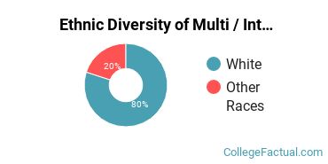 Ethnic Diversity of Multi / Interdisciplinary Studies Majors at Barton College