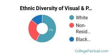 Ethnic Diversity of Visual & Performing Arts Majors at Barton College