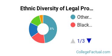 Ethnic Diversity of Legal Professions Majors at Berkeley College - New York