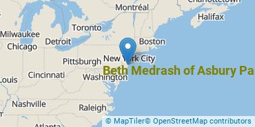 Location of Beth Medrash of Asbury Park