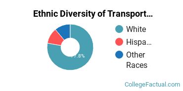 Ethnic Diversity of Transportation & Materials Moving Majors at Big Bend Community College