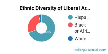 Ethnic Diversity of Liberal Arts / Sciences & Humanities Majors at Boricua College