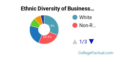 Ethnic Diversity of Business Administration & Management Majors at Boston University