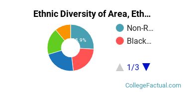 Ethnic Diversity of Area, Ethnic, Culture, & Gender Studies Majors at Brown University