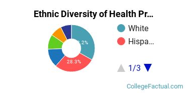Ethnic Diversity of Health Professions Majors at California Baptist University