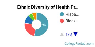 Ethnic Diversity of Health Professions Majors at California College San Diego