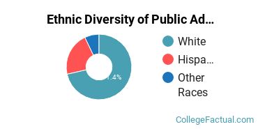 Ethnic Diversity of Public Administration Majors at California State University - Chico