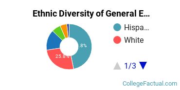 Ethnic Diversity of General English Literature Majors at California State University - East Bay