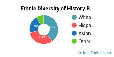 Ethnic Diversity of History Majors at California State University - East Bay