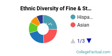 Ethnic Diversity of Fine & Studio Arts Majors at California State University - East Bay