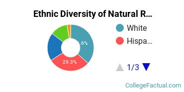 Ethnic Diversity of Natural Resources & Conservation Majors at California State University - Long Beach