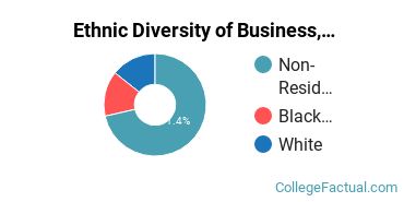 Ethnic Diversity of Business, Management & Marketing Majors at California University of Management and Sciences