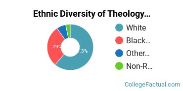 Ethnic Diversity of Theology & Religious Vocations Majors at Campbell University