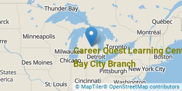 Location of Career Quest Learning Center - Bay City Branch