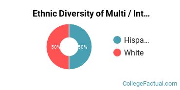 Ethnic Diversity of Multi / Interdisciplinary Studies Majors at Cazenovia College