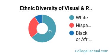 Ethnic Diversity of Visual & Performing Arts Majors at Centenary College of Louisiana