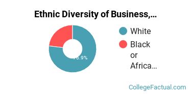 Ethnic Diversity of Business, Management & Marketing Majors at Central Alabama Community College