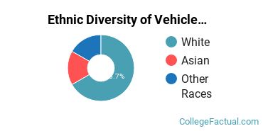Ethnic Diversity of Vehicle Maintenance & Repair Majors at Centralia College
