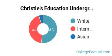 Christie's Education Undergraduate Racial-Ethnic Diversity Pie Chart
