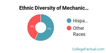 Ethnic Diversity of Mechanic & Repair Technologies Majors at Clovis Community College