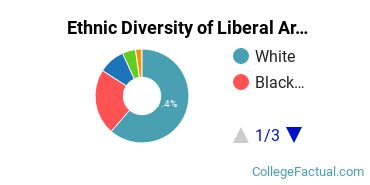 Ethnic Diversity of Liberal Arts / Sciences & Humanities Majors at Notre Dame of Maryland University