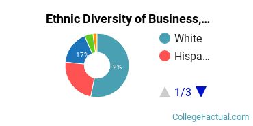 Ethnic Diversity of Business, Management & Marketing Majors at Colorado Christian University