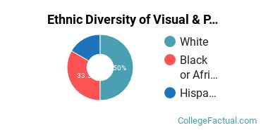 Ethnic Diversity of Visual & Performing Arts Majors at Colorado Christian University