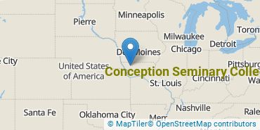 Location of Conception Seminary College