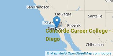 Location of Concorde Career College - San Diego