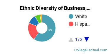Ethnic Diversity of Business, Management & Marketing Majors at Corban University