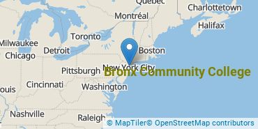 Location of CUNY Bronx Community College
