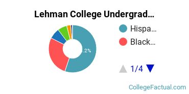 Lehman Undergraduate Racial-Ethnic Diversity Pie Chart