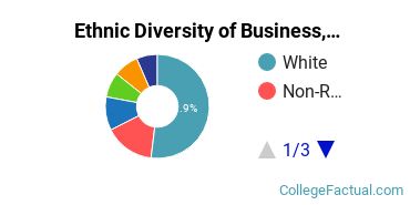 Ethnic Diversity of Business, Management & Marketing Majors at Denison University