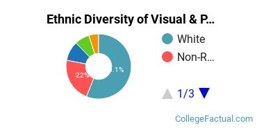 Ethnic Diversity of Visual & Performing Arts Majors at Denison University