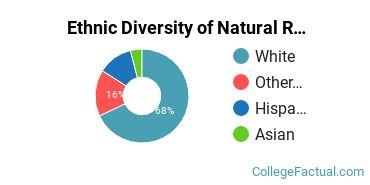 Ethnic Diversity of Natural Resources & Conservation Majors at DePaul University