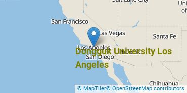Location of Dongguk University Los Angeles
